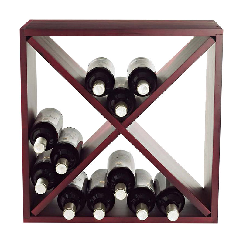 Wine Enthusiast Companies Stackable Cube 24 Bottle Tabletop Wine Rack